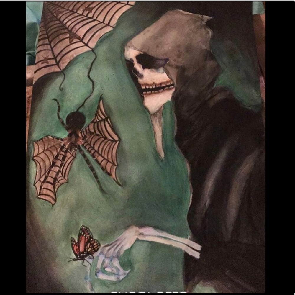 Life and Death watercolor painting